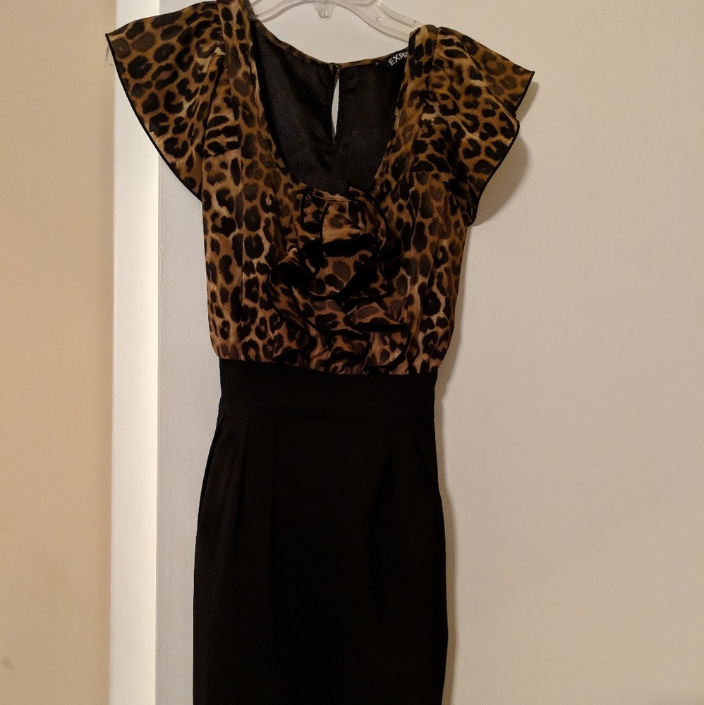Leopard print dress